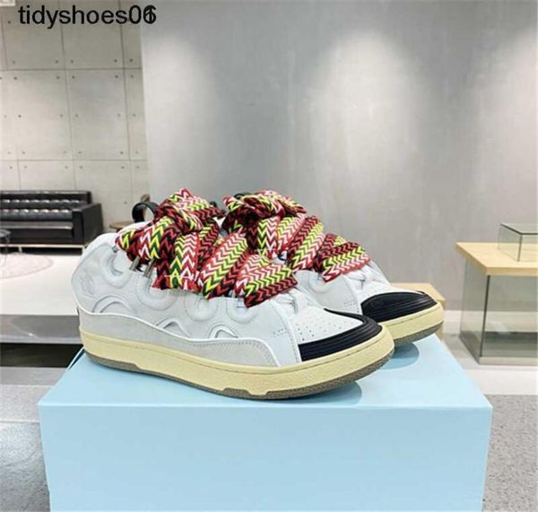 

lanvins color contrast thick soled forrest gump dad shoes men and women039s moral training shoes casual walking show skateboard5899305, Black