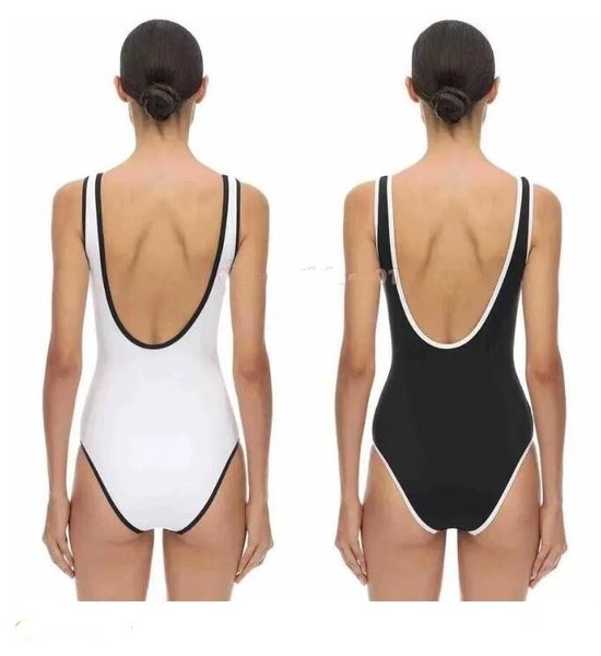 

woman swimwear bikini fashion one piece suits swimsuit backless swimwear bathing suit womens clothing size s-xl, White;black