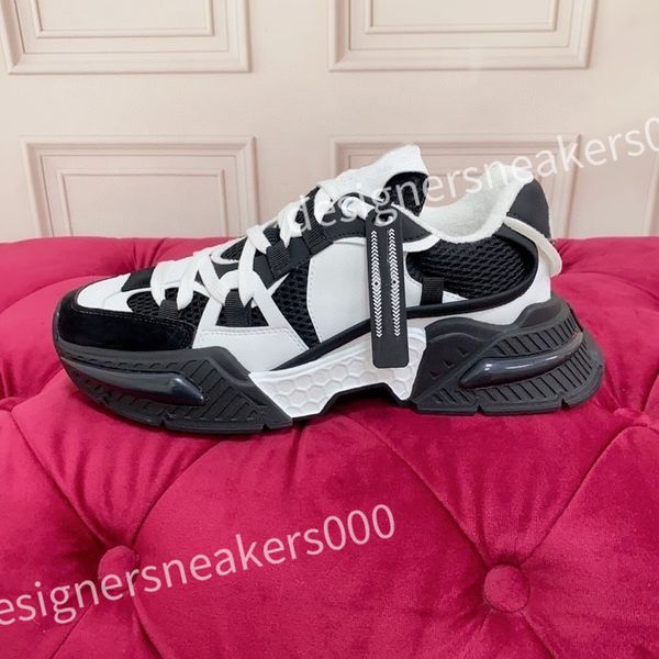 

new r sneakers calfskin casual shoes reflective shoes leather trainers all-match stylist sneaker leisure shoe platform lace-up, Black