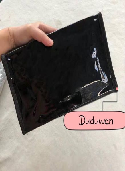 

24x14x8cm fashion g black glossy classic makeup comsetics storage bag g collection boutique4774459
