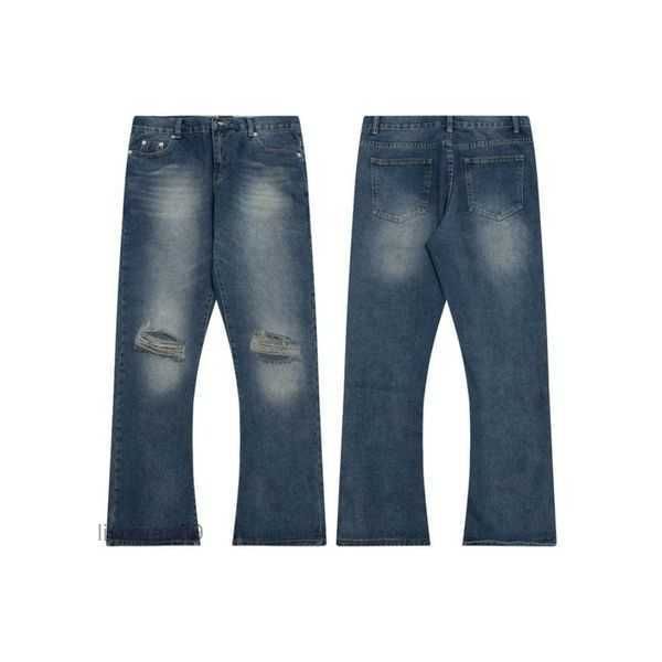 

mens jeans pants galleryes sweatpants dept speckled letter print men's women's couple loose versatile casual straight 6 jbrp, Blue