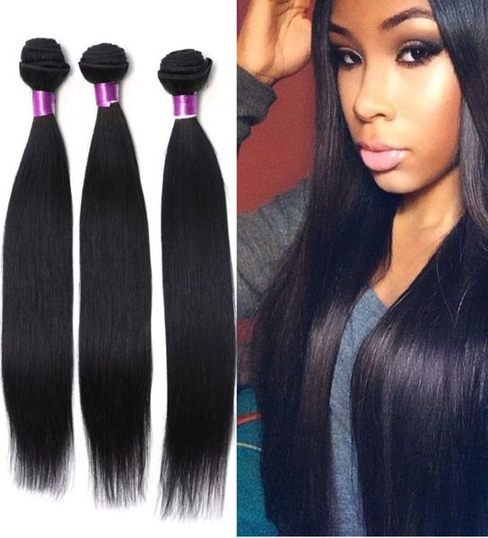 

peruvian virigin hair straight 4bundles human hair extensions natural black peruvian silk straight hair human hair weaves peruvian9251808