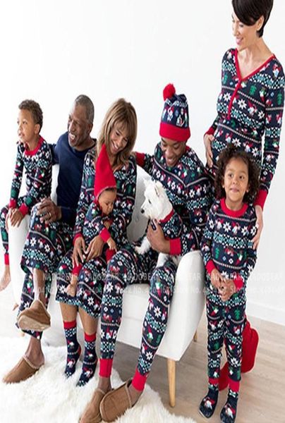 

family christmas pajamas set cartoon mother daughter father son sleepwear matching clothes set kids pyjamas nightwear pants l1289456, Blue