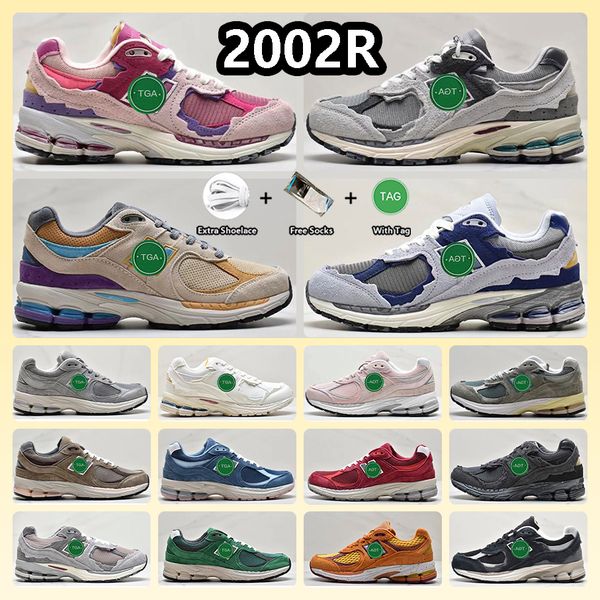 

2002r b2002r athletic mens women luxury casual shoes triple s protection pack pink rain cloud phantom sea salt sail black white grey designe