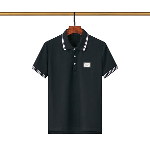 

2023 mens polo fashion polo shirt luxury italian men's t-shirts short sleeve fashion casual men summer t-shirt size m-3xl, White;black