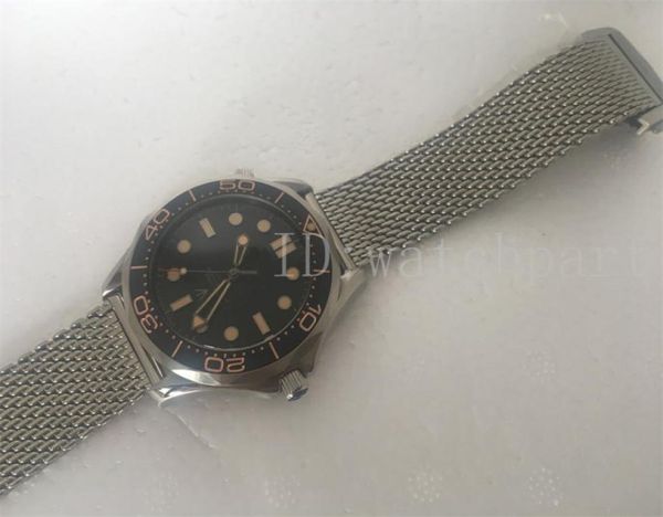 

aaa automatic mechanical movement watch for man reloj 007 james bond no time to die diver 300m 600m watches sports designer wristw8194815, Slivery;black