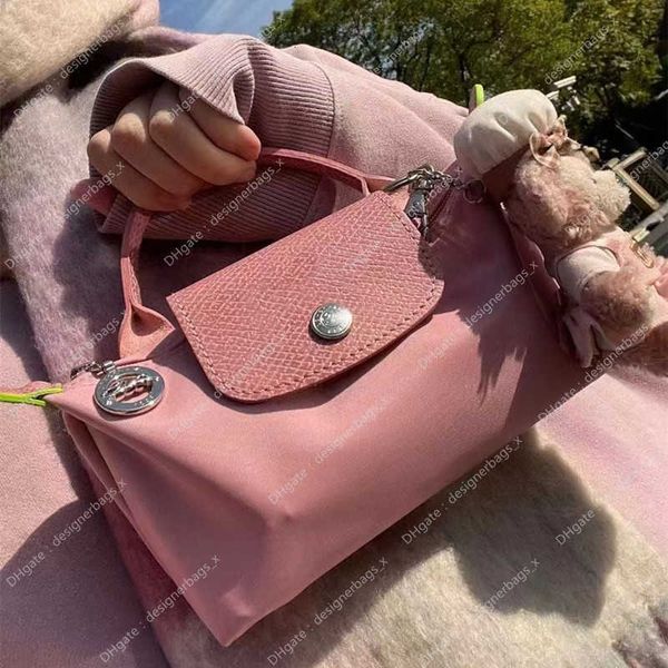 

denim new woman purse bag french dumpling bun mini crossbody petal pink 2023 fashionable and summer versatile luxuries designer bags