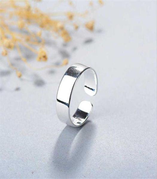 

new simple creative smooth 925 sterling silver jewelry not allergic temperament round inifashion popular opening rings sr209 q1590853