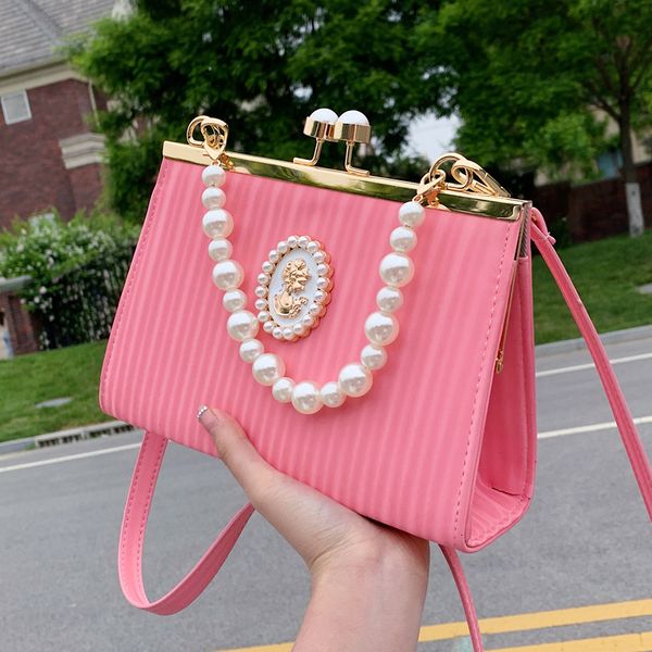

waist bags wedding evening bag with pearls elegant bags for women banquet fashion handbags luxury designer lady crossbody 23519