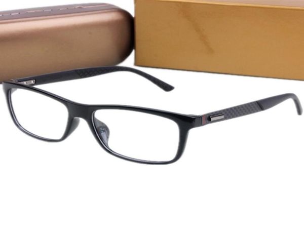 

new highquality lightweight men glasses frame concise rectangular plank fullrim carbon fiber leg 5516145 for prescriptio9563316, Black