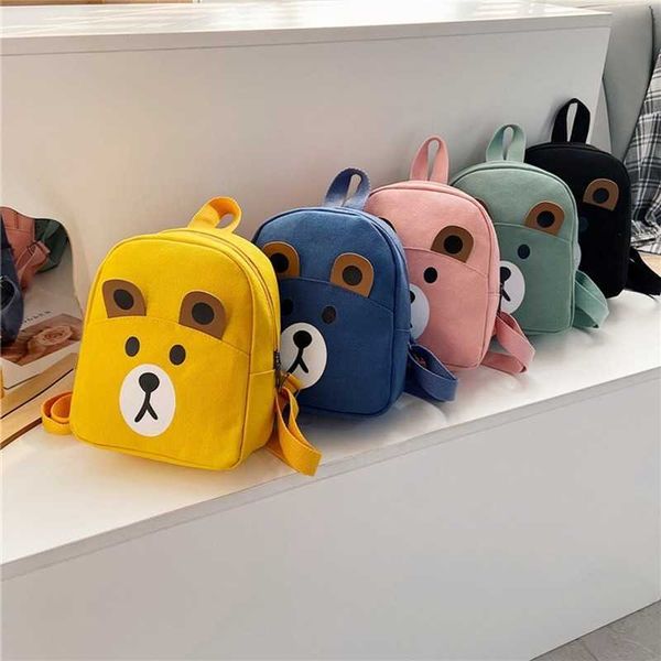 

cute children's school bag 3d cartoon animal plush children's backpack kindergarten boys and girls' school bag mini backpack