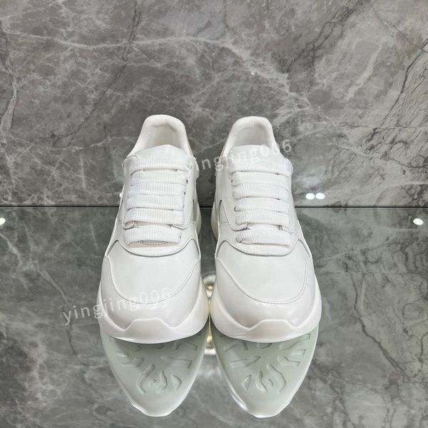 

fashion designer platform women mens casual shoes leather lace-up sneaker lady flat running trainers letters gym sneaker2023, Black