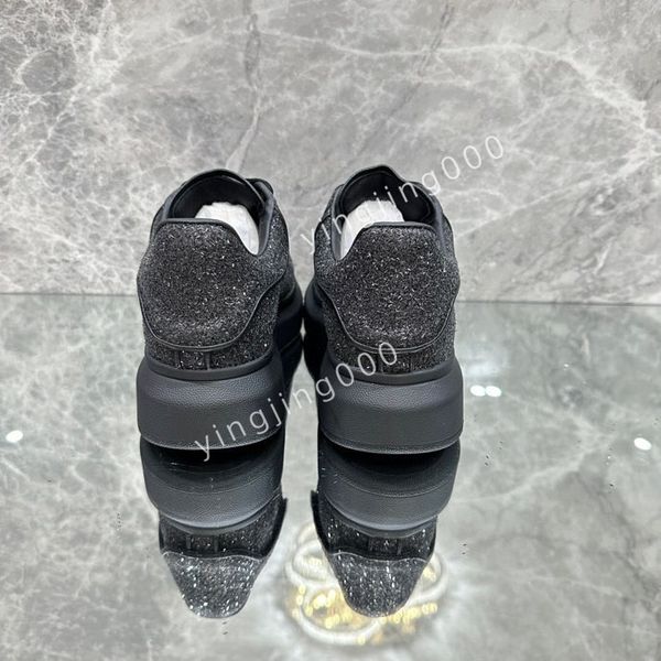 

2023fashion designer platform women quality sneakers camouflage casual shoes checkered studded flats mesh trainers, Black