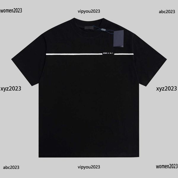 

designer t shirt fashion minimalist stripe decoration cotton tees size xs- round neck short sleeves ing, White;black