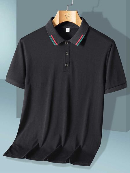 

men's polos cotton polo shirts luxury brands summer short sleeve breathable classic slim fit casual polo wear tee shirt big size 8xl, White;black