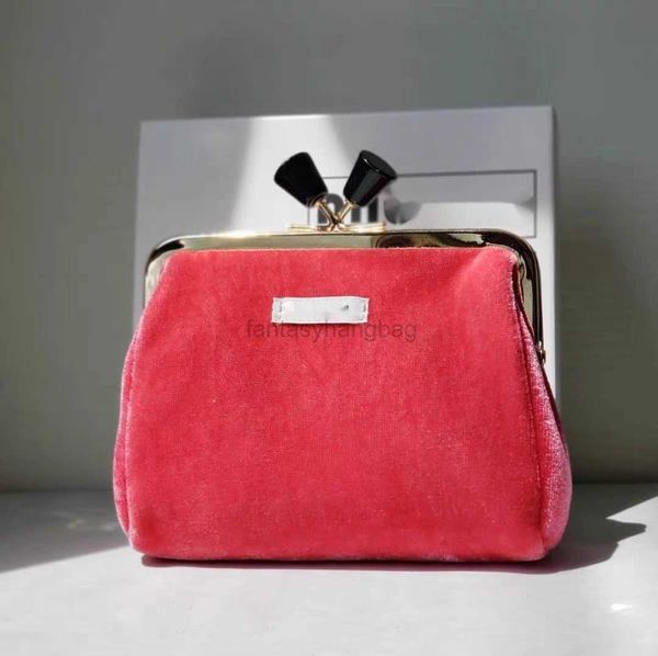

miu bag miui makeup bag miu velvet kiss button hand bag change purse