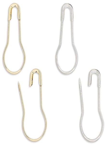 

knitters safety pin stitch markers set of 1000 yarn knit crochet wool fashion pear shape bulb shape9082839, Silver