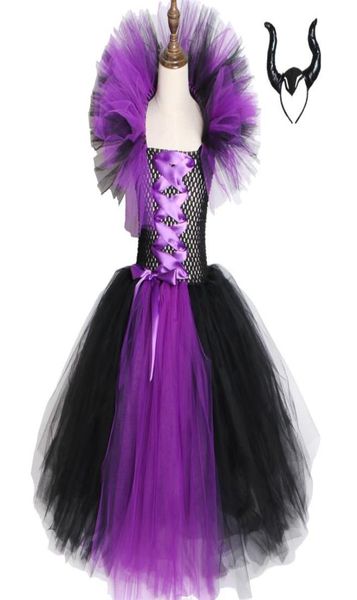

maleficent evil queen girls tutu dress kids halloween dress cosplay witch costumes fancy girl party dress children clothes 212y t9047715, Red;yellow