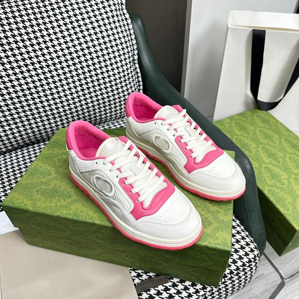 

luxury designer men women casual shoes retro sports shoes round toe tie up flat sole board shoes color matching couple sneakers, Black