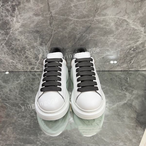 

2023fashion designer platform womens casual shoes leather lace-up sneaker lady flat running trainers letters gym sneaker, Black