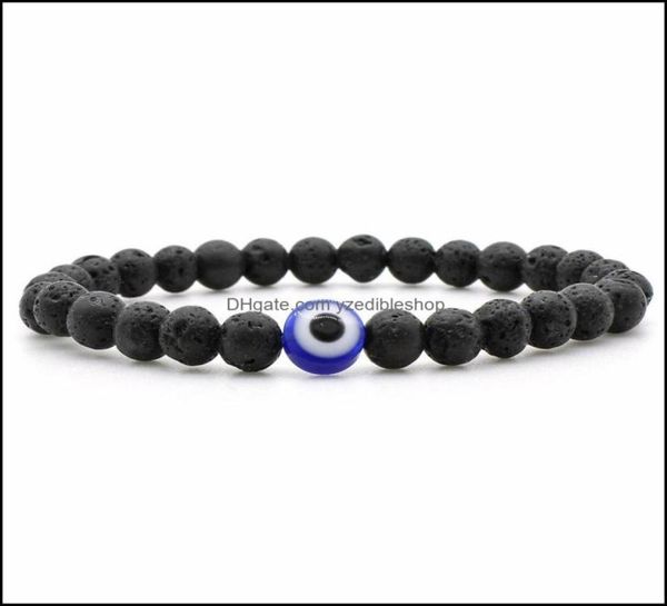 

beaded strands turkish evil eyes bracelet black natural stone beads obsidian men braslet for women yoga hand jewelry ac yzediblesh2388740