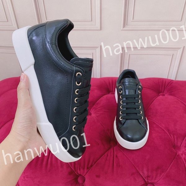 

new luxury designer youth fashion shoes sneakers summer women white shoes genuine leather woman running casual sneaker 35-45, Black