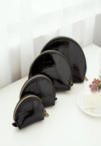 

sell new fashion leather 4 sets cosmetic pouch makeup bags wallet case purse bag handbag wallets cosmetic bags purse b2556627
