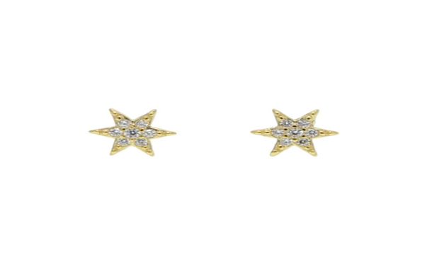 

tiny smal sunburst stud earring pure 925 sterling silver minimal jewelry dainty delicate pave cz tiny star multi piercing earring5473953, Golden;silver