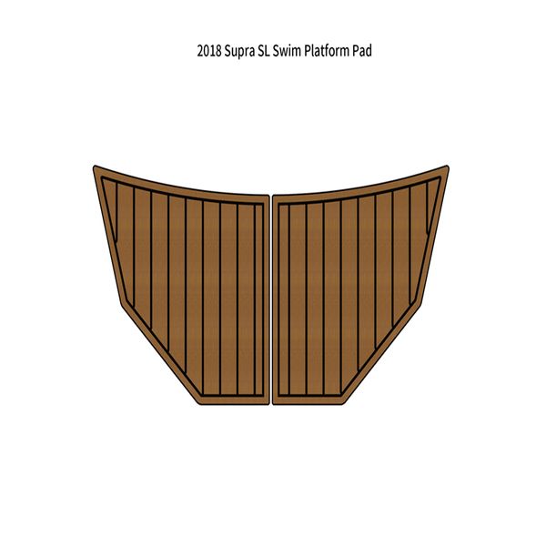 

2018 supra sl swim platform step mat boat eva faux foam teak deck flooring pad