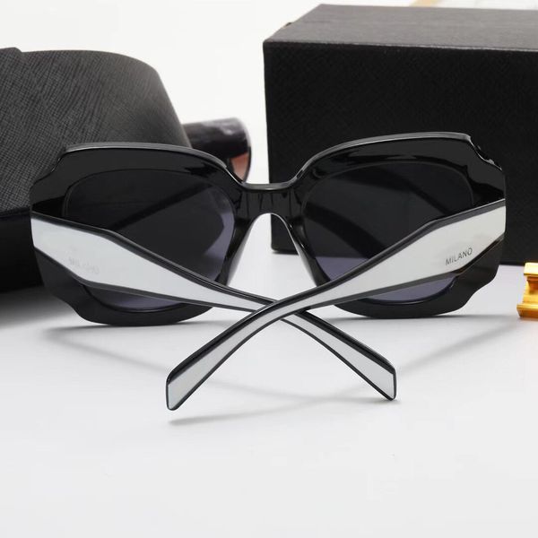 

luxury designer sunglasses for women glasses mens big frame eyewear vintage pc triangular signature polarizing uv400 with many styles black, White;black