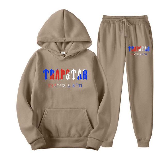 

trapstar sportswear hoodie men's tracksuits basic hooded full rainbow embroidered size s//l/xl/xxl 9ess, Gray
