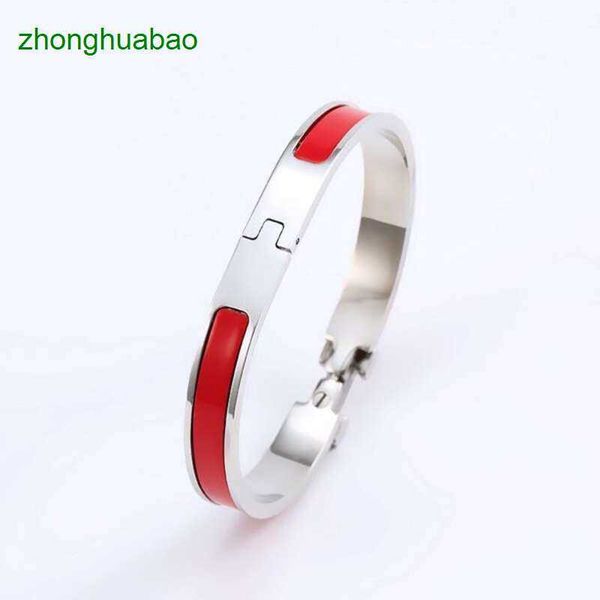 

hemres designer bracelet 8mm designer h letter bracelets bangle luxury womens enamel bracelet jewelry birthday christmas gift fjnt, Black
