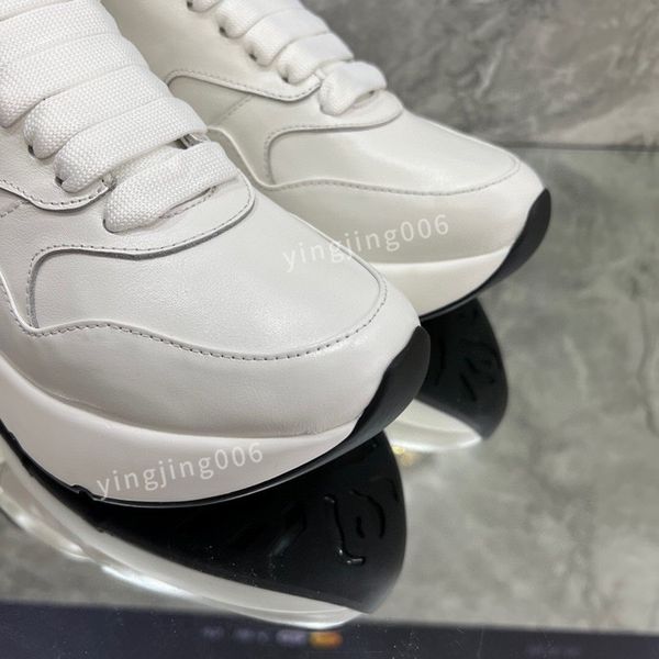 

brand fashion designer platform women casual shoes leather lace-up sneaker lady flat running trainers letters gym sneaker2023, Black