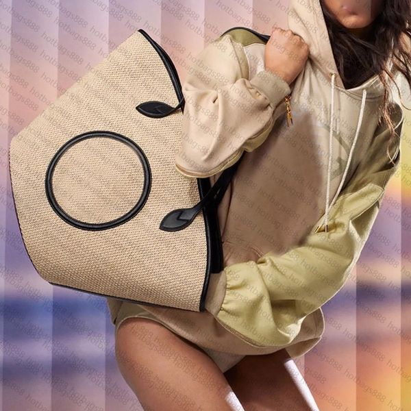 

designer bag brand ladies men's commuter vacation beach dish basket shopping bag beach bag straw woven tote bag raffia weave beach