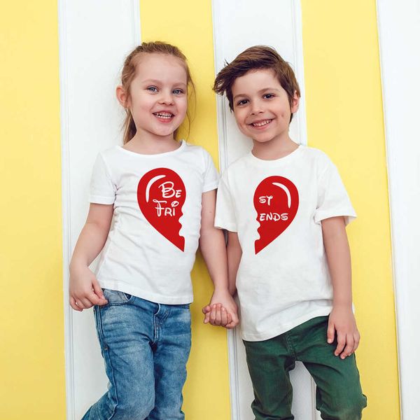 

family matching outfits 1 friend girl cute printed t-shirt website family matching t-shirt children's vacation fun t-shirt baby childre, Blue