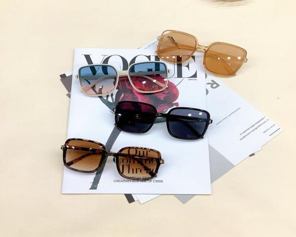 

personalized children sunglasses retro fashion full frame kids gradient adumbral glasses girls beach outdoor goggles b3186244091, Blue