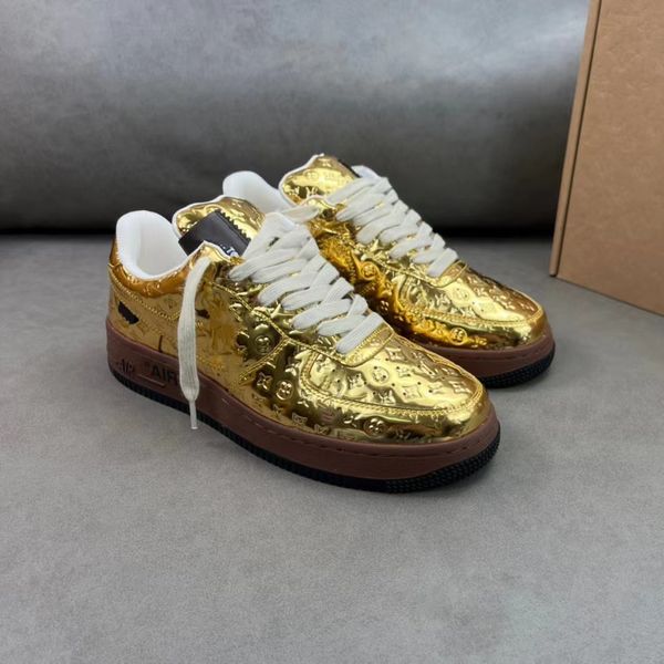 

men's new sports shoes, casual shoes, cowhide printed pattern, color matching lace up men's shoes good, Black