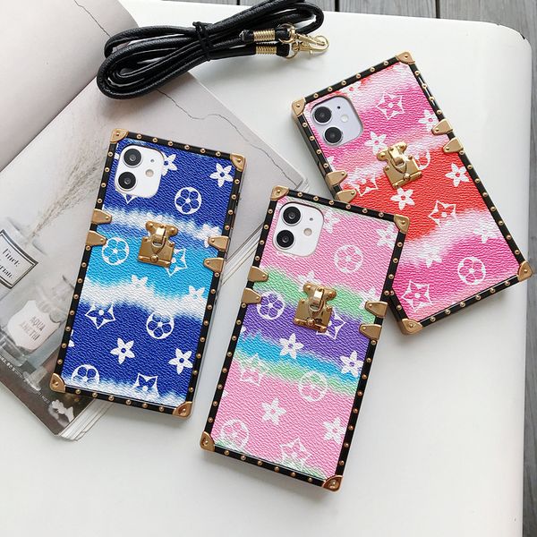 

luxury brand desginers bag phone cases for iphone 11 12 promax 13 13pro 13promax 14 14pro 14promax back covers fashion wtih long strap messe