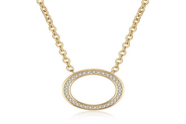 

pendant necklaces exquisite girl round hollow necklace women039s beautiful jewelry birthday gift fashion for women3068433, Silver