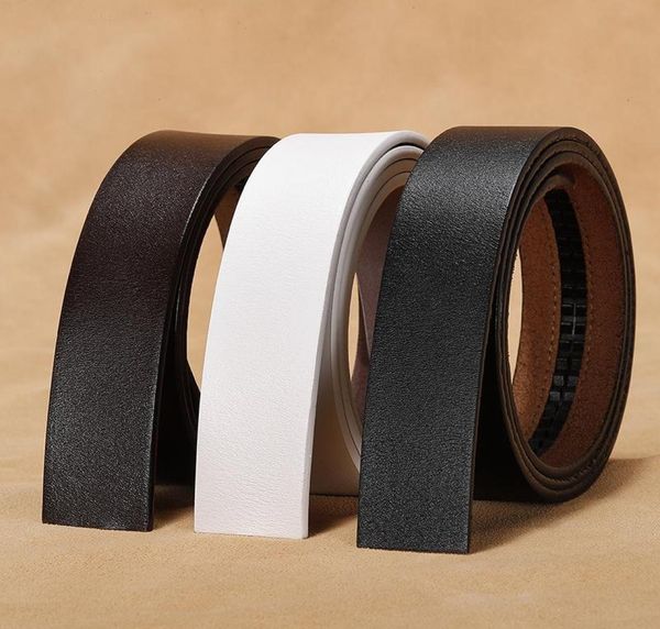 

belts brand 100 pure cowhide belt strap no buckle real genuine leather without automatic for men 785592, Black;brown