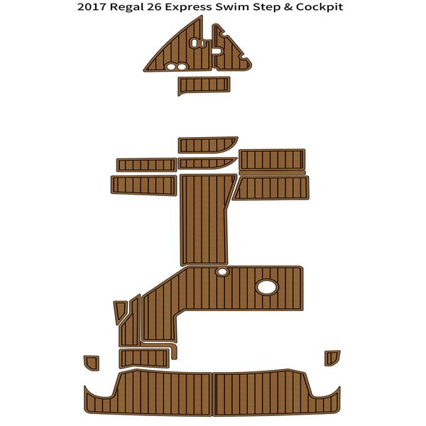 

2017 regal 26 express swim platform cockpit pad boat eva foam teak deck floor