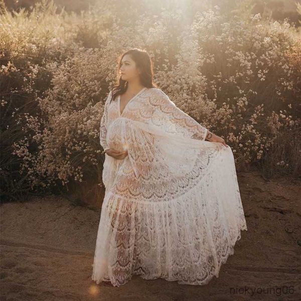 

maternity p shoot long dresses pregnancy pgraphy props dress r230519, White