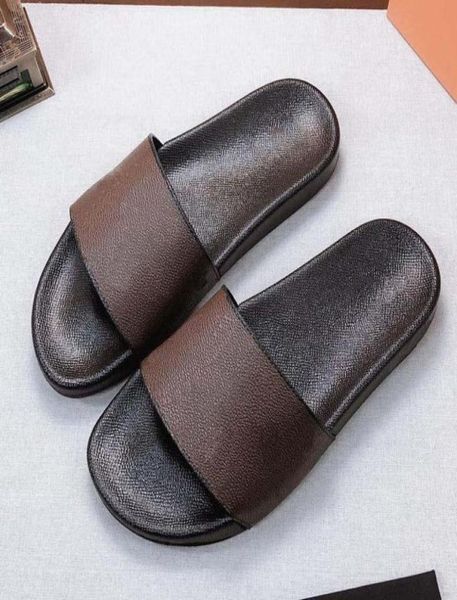 

womanman sandal slippers sandal slippers beach causal men women slipper flat shoes slide eu3545 with box 092005541, Black