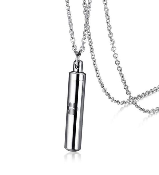 

mens womens round stainless steel pets accessories cremation pendant memorial cremation urn necklace for ashes8605507, Silver