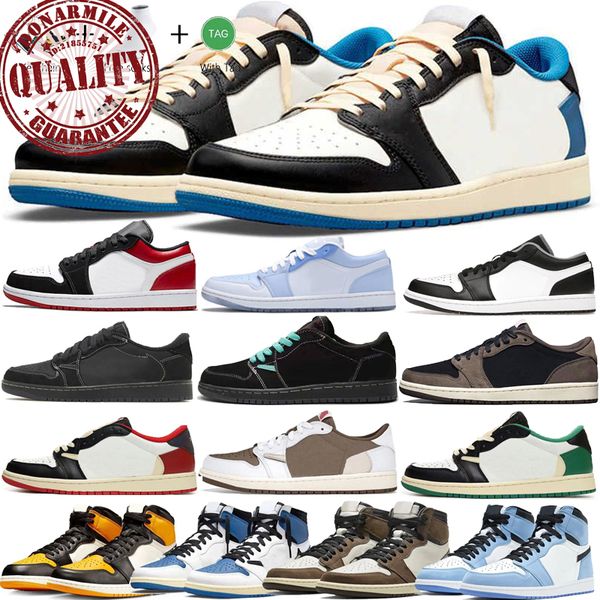 

2023 fragment basketball shoes 1 low mid high mens black phantom lost and found university blue reverse =mocha chicago starfish trainers wom