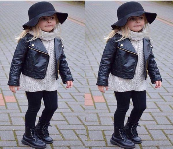 

kids jacket 2020 children spring autumn winter toddler pu leather coat baby boys and girls short children jacket zipper coats outw8402821, Blue;gray