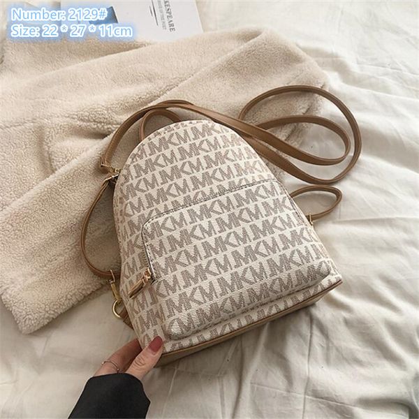 

Fashionable women shoulder bag 2 colors simple vertical fashion handbag outdoor sports travel wear resistant leather leisure backpack letter printing package, Beige