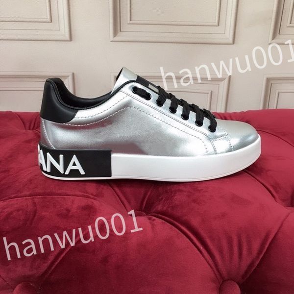 

luxury quality casual shoes women's white outdoor running shoes printed calf leather men casual shoes sneakers, Black