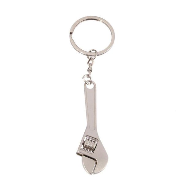 

creative tool wrench spanner key chain ring key ring metal keychain adjustable fashion accessories wa14578035736, Silver