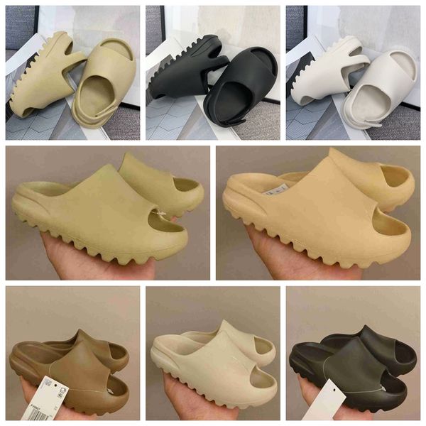 

2023 designer kids shoes happy feet slippers children slides foam slippers boy gril beach sandals shoe toddler christmas runner black white, Black;red